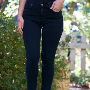 Citizens Rocket Crop Skinny in Blue Print